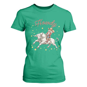 Funny Nutcracker Bull Riding T Shirt For Women Howdy Western Christmas Holiday Gift TS12 Irish Green Print Your Wear