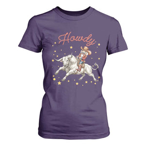 Funny Nutcracker Bull Riding T Shirt For Women Howdy Western Christmas Holiday Gift TS12 Purple Print Your Wear