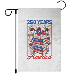 250 Years Of America American Teacher Graphic Garden Flag Patriotic Educator Gift TS12 White Print Your Wear