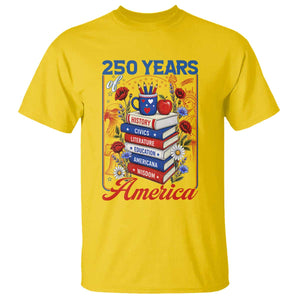 250 Years Of America American Teacher Graphic T Shirt Patriotic Educator Gift TS12 Daisy Print Your Wear