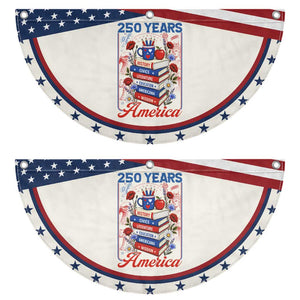 250 Years Of America American Teacher Graphic Patriotic Fan Flag Educator Gift