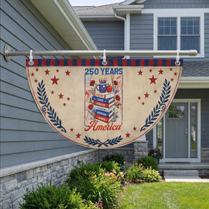 250 Years Of America American Teacher Graphic Patriotic Fan Flag Educator Gift