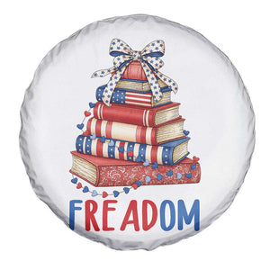 Funny Patriotic Book Lover Gift Spare Tire Cover Freadom TS12 Print Your Wear