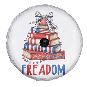 Funny Patriotic Book Lover Gift Spare Tire Cover Freadom TS12 Print Your Wear