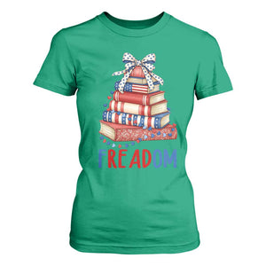 Funny Patriotic Book Lover Gift T Shirt For Women Freadom TS12 Irish Green Print Your Wear