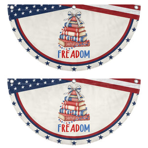 Funny Book Lover Gift Patriotic Fan Flag Freadom