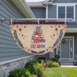 Funny Book Lover Gift Patriotic Fan Flag Freadom