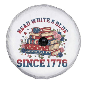 Funny Patriotic Book Lover Gift Spare Tire Cover Read White Blue Since 1776 TS12 Print Your Wear
