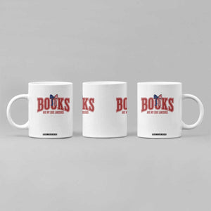Patriotic Book Lover Gift Coffee Mug Books Are My Love Language TS12 Print Your Wear