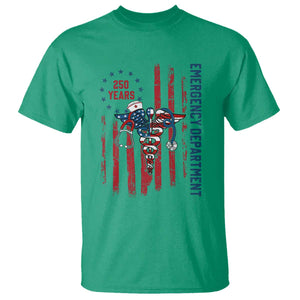 Patriotic ED Nurse Gift T Shirt 250 Years Of Emergency Department TS12 Irish Green Print Your Wear