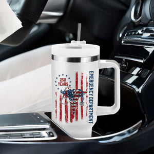 Patriotic ED Nurse Gift Tumbler With Handle 250 Years Of Emergency Department TS12 Print Your Wear