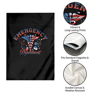 Patriotic Emergency Department Garden Flag USA 250th Anniversary Medical Gift TS12 Print Your Wear