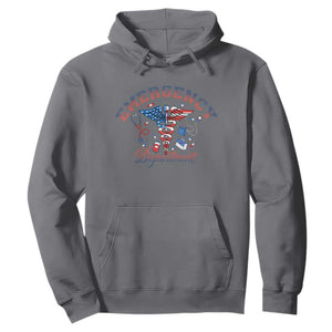 Patriotic Emergency Department Hoodie USA 250th Anniversary Medical Gift TS12 Charcoal Print Your Wear