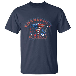 Patriotic Emergency Department T Shirt USA 250th Anniversary Medical Gift TS12 Navy Print Your Wear
