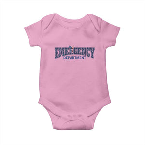 Patriotic ER Nurse Gift Baby Onesie America 250th Anniversary TS12 Light Pink Print Your Wear