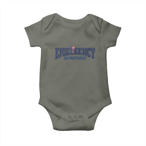 Patriotic ER Nurse Gift Baby Onesie America 250th Anniversary TS12 Military Green Print Your Wear