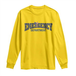 Patriotic ER Nurse Gift Long Sleeve Shirt America 250th Anniversary TS12 Daisy Print Your Wear