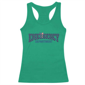 Patriotic ER Nurse Gift Racerback Tank Top America 250th Anniversary TS12 Irish Green Print Your Wear