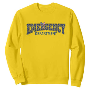 Patriotic ER Nurse Gift Sweatshirt America 250th Anniversary TS12 Daisy Print Your Wear