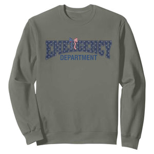 Patriotic ER Nurse Gift Sweatshirt America 250th Anniversary TS12 Military Green Print Your Wear