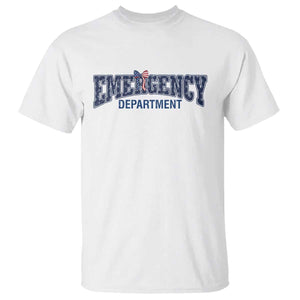 Patriotic ER Nurse Gift T Shirt America 250th Anniversary TS12 White Print Your Wear