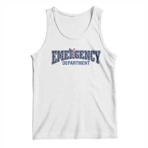 Patriotic ER Nurse Gift Tank Top America 250th Anniversary TS12 White Print Your Wear