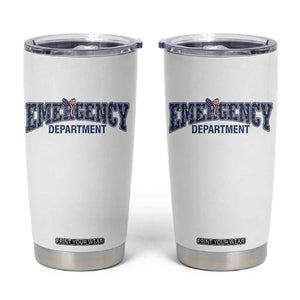 Patriotic ER Nurse Gift Tumbler Cup America 250th Anniversary TS12 White Print Your Wear