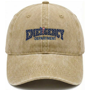 Patriotic ER Nurse Gift Washed Cotton Baseball Cap America 250th Anniversary TS12 Print Your Wear
