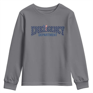 Patriotic ER Nurse Gift Youth Sweatshirt America 250th Anniversary TS12 Charcoal Print Your Wear