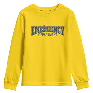 Patriotic ER Nurse Gift Youth Sweatshirt America 250th Anniversary TS12 Daisy Print Your Wear