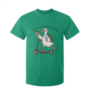 Funny Silly Goose Proctor T Shirt For Kid Off to Actively Monitor Teacher Testing Day TS12 Irish Green Print Your Wear