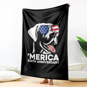 Merica Labrador Retriever Lover Throw Blanket 250th Anniversary Gift TS12 Print Your Wear