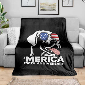Merica Labrador Retriever Lover Throw Blanket 250th Anniversary Gift TS12 Print Your Wear