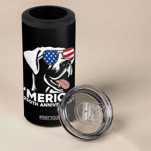 Merica Labrador Retriever Lover 4 in 1 Can Cooler Tumbler 250th Anniversary Gift TS12 Print Your Wear