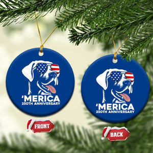 Merica Labrador Retriever Lover Ceramic Ornament 250th Anniversary Gift TS12 1pc Blue Print Your Wear