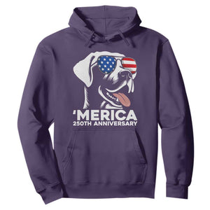 Merica Labrador Retriever Lover Hoodie 250th Anniversary Gift TS12 Purple Print Your Wear