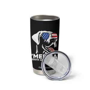 Merica Labrador Retriever Lover Tumbler Cup 250th Anniversary Gift TS12 Print Your Wear