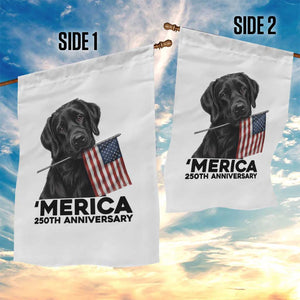 Patriotic Labrador Retriever Garden Flag America 250th Anniversary Gift TS12 Print Your Wear