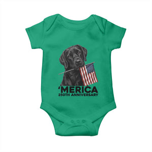 Patriotic Labrador Retriever Baby Onesie America 250th Anniversary Gift TS12 Irish Green Print Your Wear