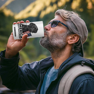 Patriotic Labrador Retriever 4 in 1 Can Cooler Tumbler America 250th Anniversary Gift TS12 Print Your Wear