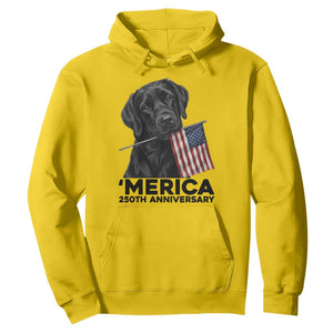 Patriotic Labrador Retriever Hoodie America 250th Anniversary Gift TS12 Daisy Print Your Wear