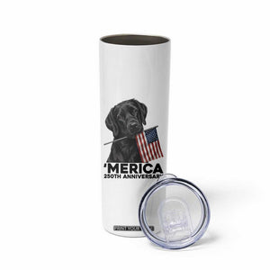 Patriotic Labrador Retriever Skinny Tumbler America 250th Anniversary Gift TS12 Print Your Wear