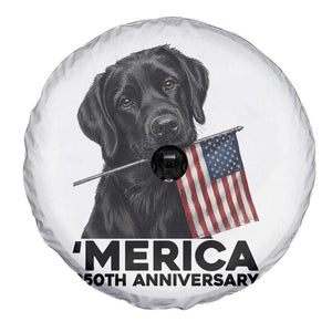 Patriotic Labrador Retriever Spare Tire Cover America 250th Anniversary Gift TS12 Print Your Wear