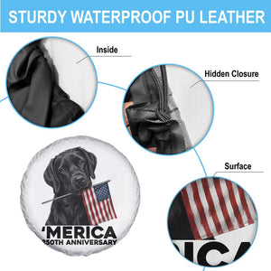 Patriotic Labrador Retriever Spare Tire Cover America 250th Anniversary Gift TS12 Print Your Wear