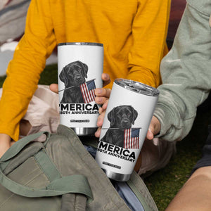 Patriotic Labrador Retriever Tumbler Cup America 250th Anniversary Gift TS12 Print Your Wear