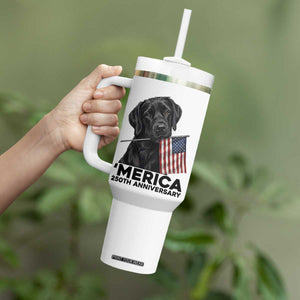 Patriotic Labrador Retriever Tumbler With Handle America 250th Anniversary Gift TS12 Print Your Wear