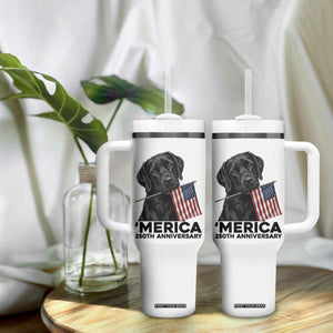 Patriotic Labrador Retriever Tumbler With Handle America 250th Anniversary Gift TS12 Print Your Wear