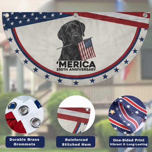 Labrador Retriever Lover Patriotic Fan Flag USA 250th Anniversary Gift