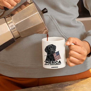 Patriotic Labrador Retriever Coffee Mug America 250th Anniversary Gift TS12 Print Your Wear