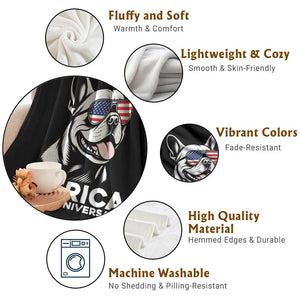 Merica French Bulldog Lover Throw Blanket 250th Anniversary Gift TS12 Print Your Wear